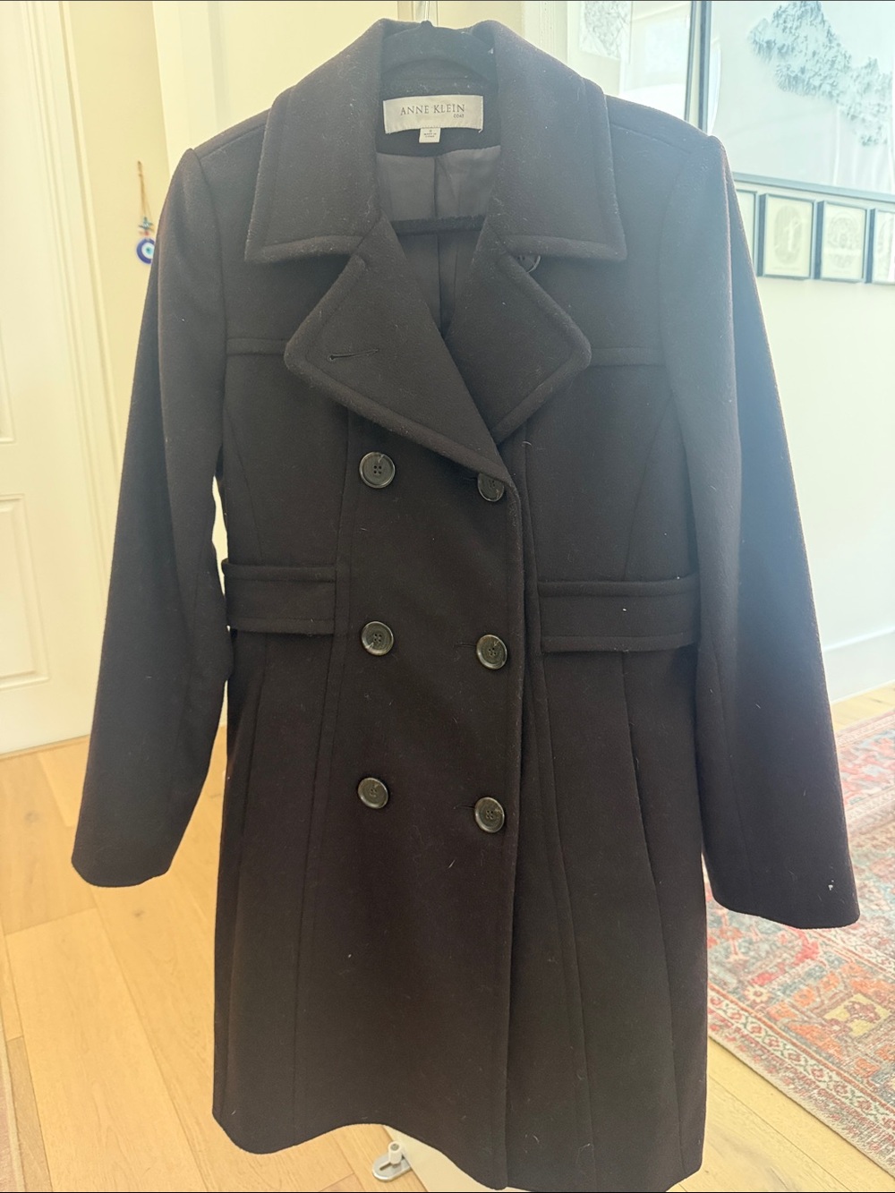 Brown Wool Women Coat